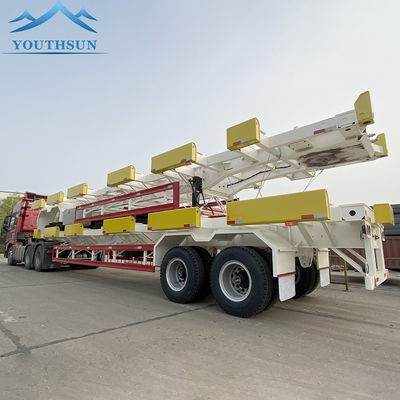 45tons 60tons 터미널 반 트레일러 40ft 45ft 컨테이너 40ft 컨테이너 용량