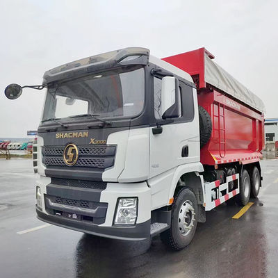 하이 호스 파워 351-450hp 샤크만 6X4 U 모양 덤프 트럭 50 톤 운송