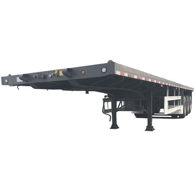 12400*2500*1580mm, 12400*2500*1580mm CIMC 3 축 컨테이너 평면 반 트레일러 60tons
