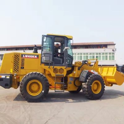 92 KW 전면 로더 LW400FN 4톤 휠 로더 트랙터 설계 23.5-25