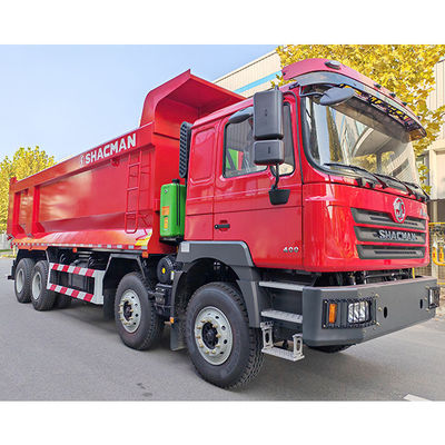 12 전진 번호 샤크만 8X4 F3000 무거운 기계용 덤프 트럭 평면 캐비