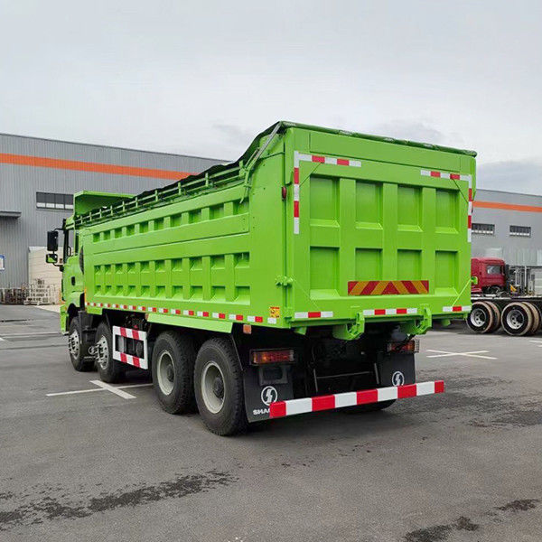 노치 F3000 8X4 왼쪽 운전 무거운 기계용 덤프 트럭 10 타이어 351-450hp